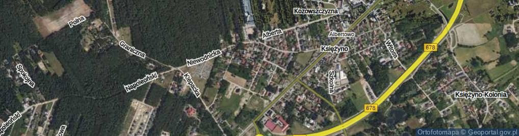 Zdjęcie satelitarne Słowicza ul.