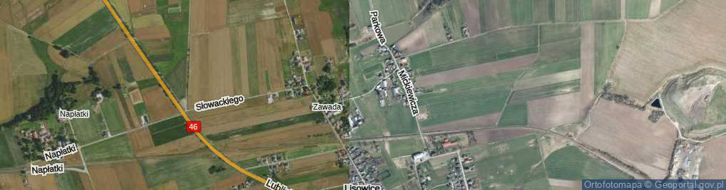 Zdjęcie satelitarne Słoneczna ul.