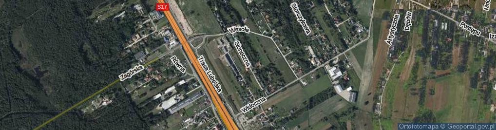 Zdjęcie satelitarne Słoneczna ul.