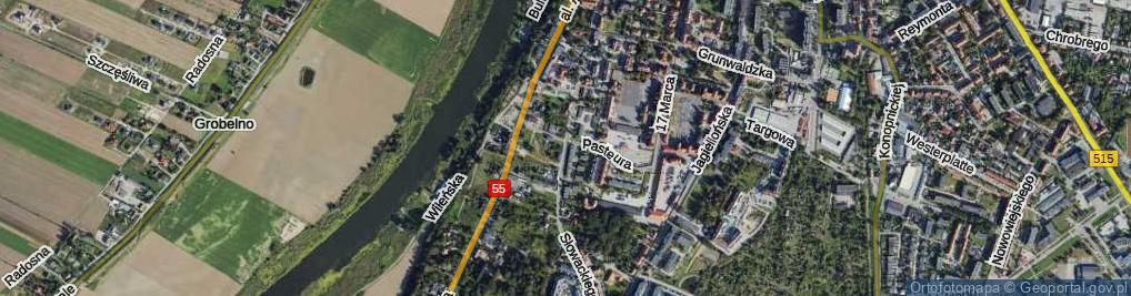 Zdjęcie satelitarne Słowackiego Juliusza ul.