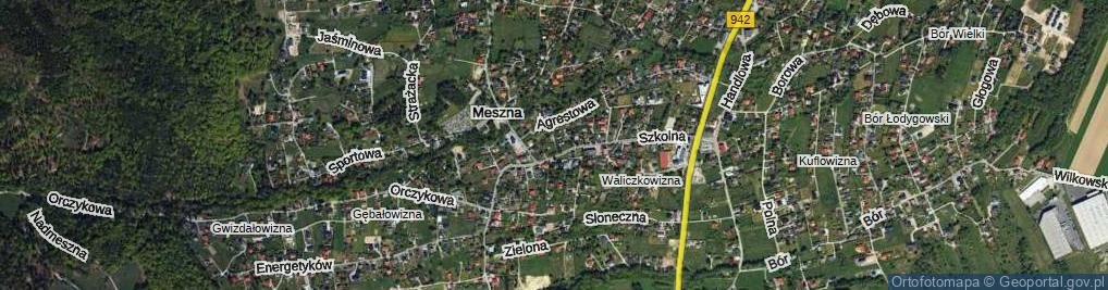 Zdjęcie satelitarne Słowicza ul.