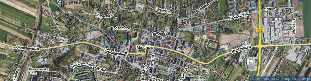 Zdjęcie satelitarne Służba Polsce ul.