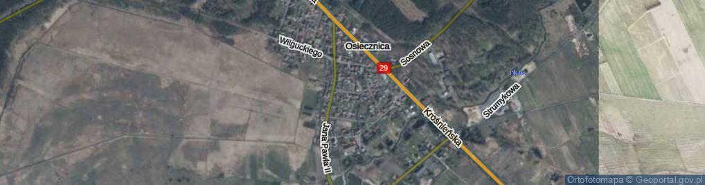 Zdjęcie satelitarne Słowackiego Juliusza ul.