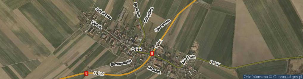 Zdjęcie satelitarne Słoneczna ul.