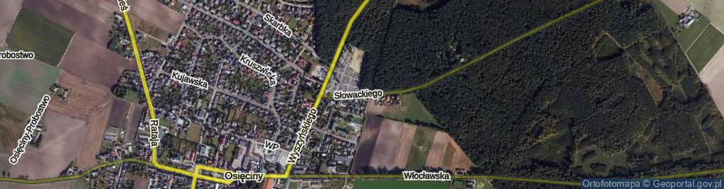 Zdjęcie satelitarne Słowackiego Juliusza ul.