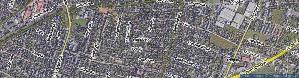 Zdjęcie satelitarne Słońskiego Edwarda ul.