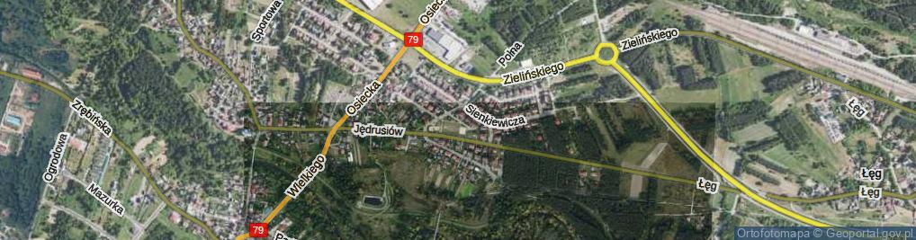 Zdjęcie satelitarne Słowackiego Juliusza ul.