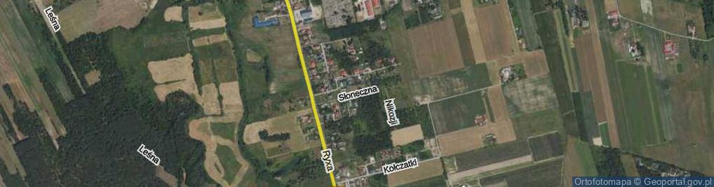 Zdjęcie satelitarne Słoneczna ul.