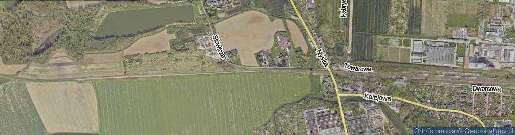 Zdjęcie satelitarne Słowicza ul.