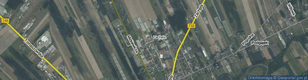 Zdjęcie satelitarne Słowackiego Juliusza ul.