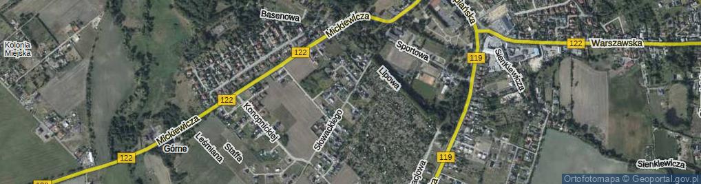 Zdjęcie satelitarne Słowackiego Juliusza ul.