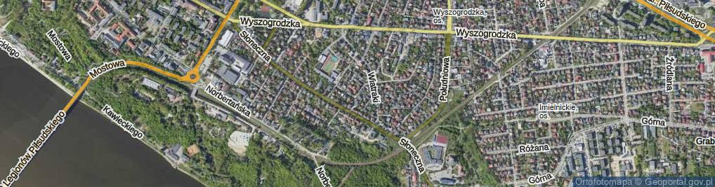 Zdjęcie satelitarne Słowicza ul.