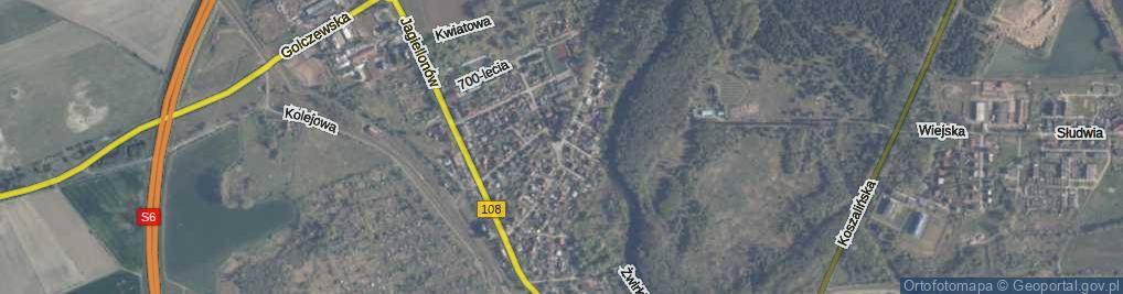 Zdjęcie satelitarne Słowackiego Juliusza ul.