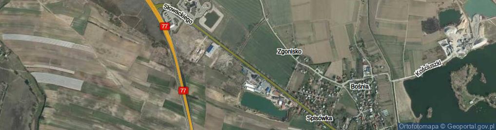 Zdjęcie satelitarne Słowackiego Juliusza ul.