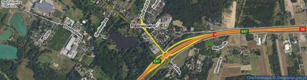 Zdjęcie satelitarne Słoneczna ul.