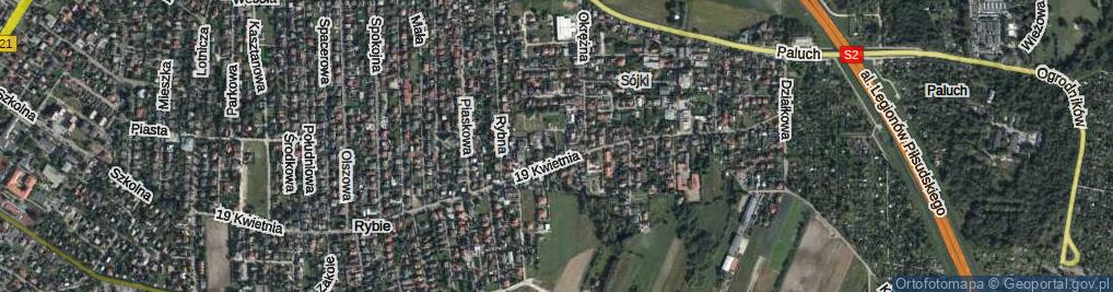 Zdjęcie satelitarne Słowicza ul.