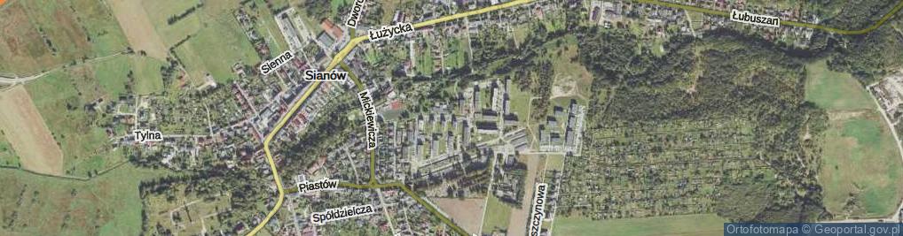 Zdjęcie satelitarne Słowackiego Juliusza ul.