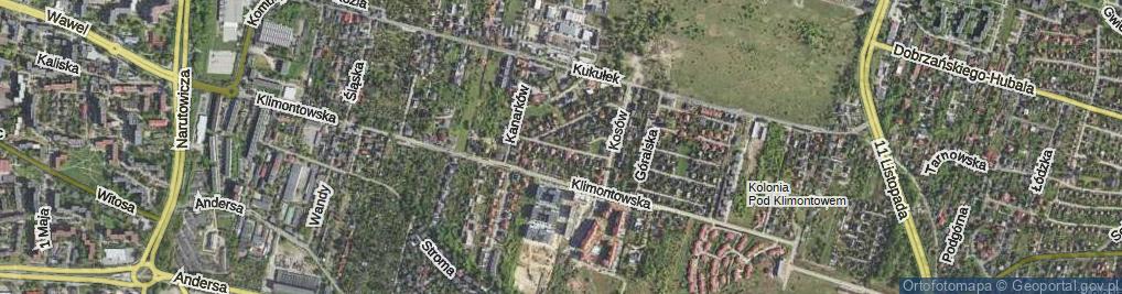 Zdjęcie satelitarne Słowików ul.