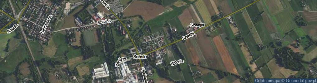 Zdjęcie satelitarne Słoneczna ul.