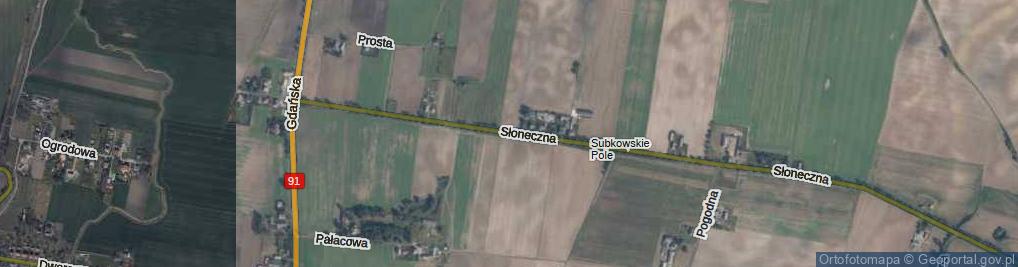 Zdjęcie satelitarne Słoneczna ul.