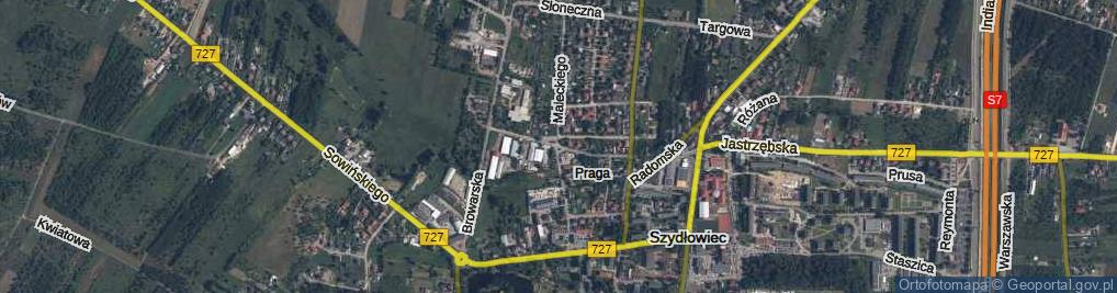 Zdjęcie satelitarne Słomiana ul.