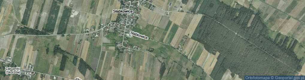 Zdjęcie satelitarne Słabkowice ul.