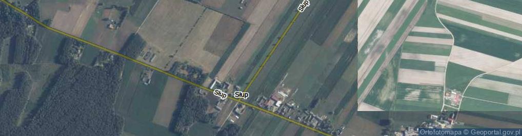 Zdjęcie satelitarne Słup ul.