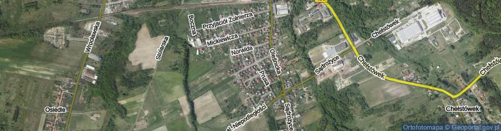 Zdjęcie satelitarne Słowackiego Juliusza ul.