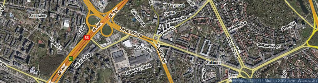 Zdjęcie satelitarne Słowackiego Juliusza ul.