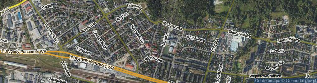 Zdjęcie satelitarne Słowackiego Juliusza ul.