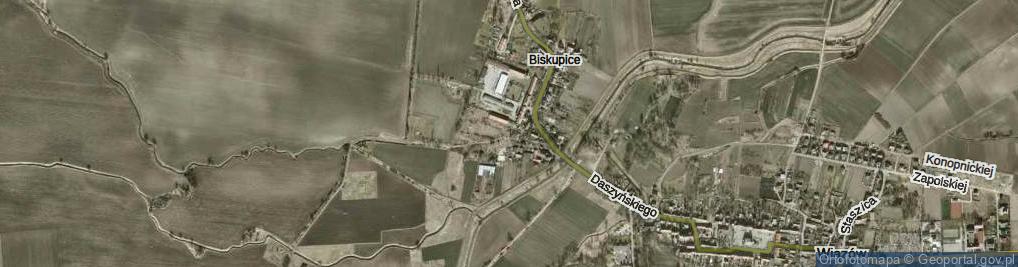 Zdjęcie satelitarne Ślepa ul.