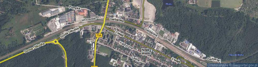 Zdjęcie satelitarne Słoneczna ul.