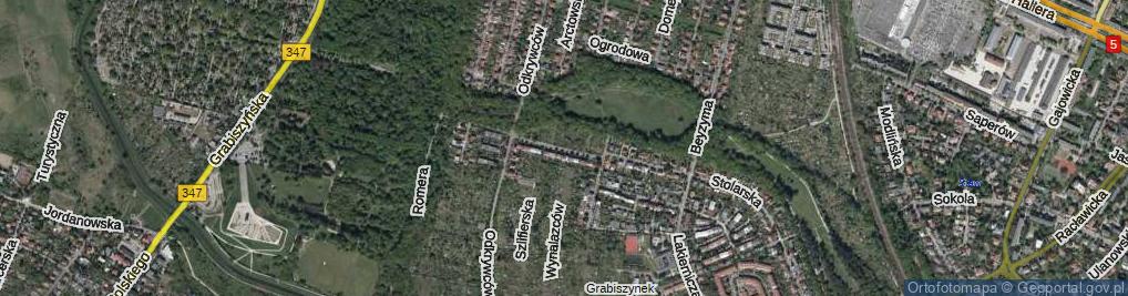 Zdjęcie satelitarne Ślusarska ul.