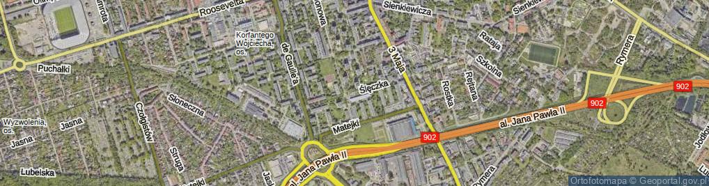 Zdjęcie satelitarne Ślęczka Pawła ul.