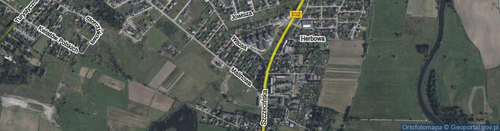 Zdjęcie satelitarne Śliwkowa ul.