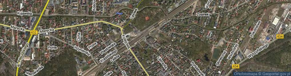 Zdjęcie satelitarne Słowackiego Juliusza ul.