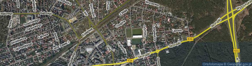 Zdjęcie satelitarne Słowackiego Juliusza ul.