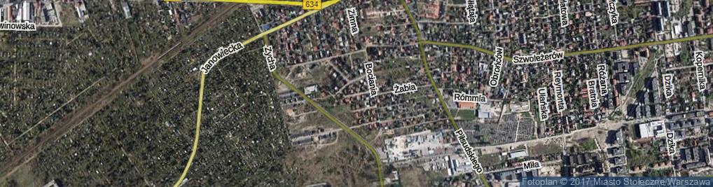 Zdjęcie satelitarne Słowicza ul.