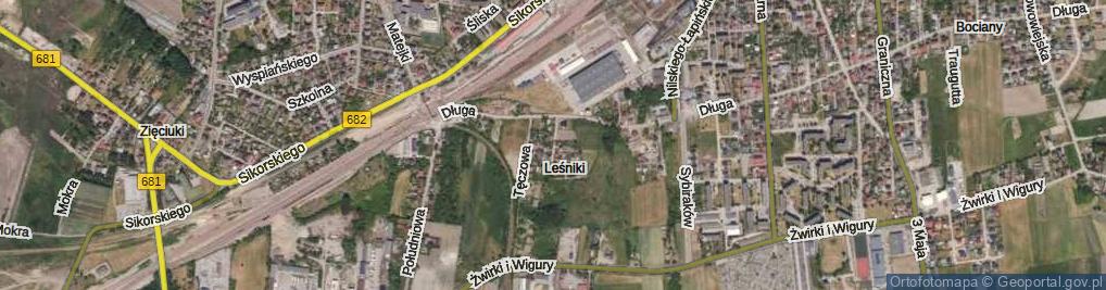 Zdjęcie satelitarne Słoneczna ul.