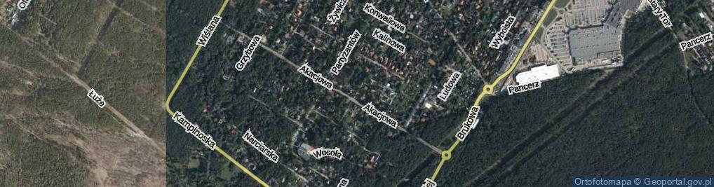 Zdjęcie satelitarne Słoneczna ul.