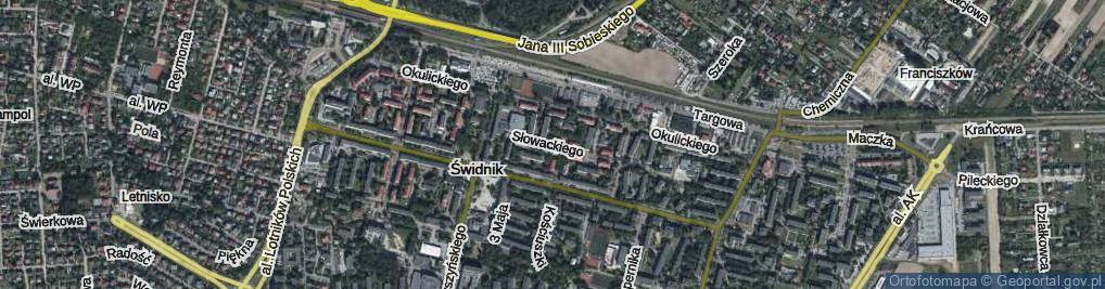 Zdjęcie satelitarne Słowackiego Juliusza ul.