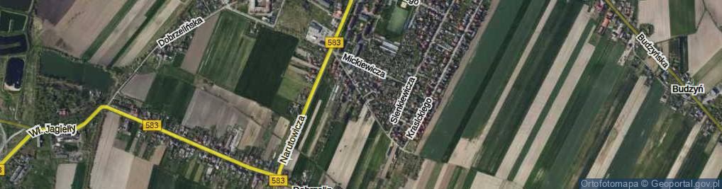 Zdjęcie satelitarne Słowackiego Juliusza ul.