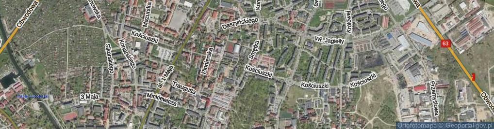 Zdjęcie satelitarne Smętka ul.