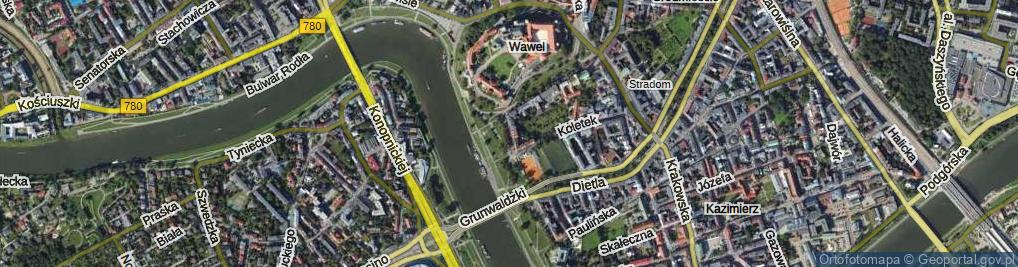 Zdjęcie satelitarne Smocza ul.