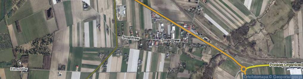Zdjęcie satelitarne Smardzew ul.