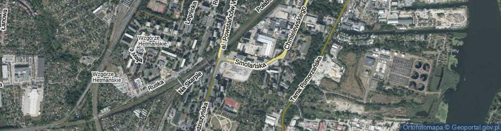 Zdjęcie satelitarne Smolańska ul.