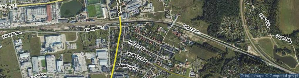 Zdjęcie satelitarne Snycerzy ul.