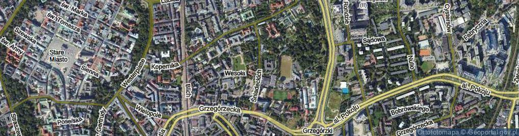 Zdjęcie satelitarne Śniadeckich ul.