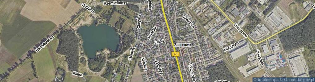 Zdjęcie satelitarne Snycerska ul.