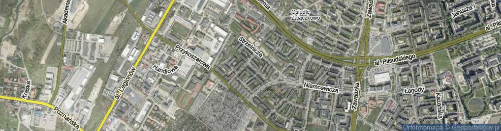 Zdjęcie satelitarne Śniadeckiego Jędrzeja ul.